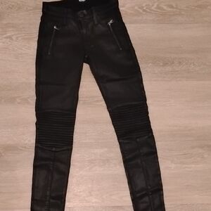 Hudson Jeans Black Moto Pants